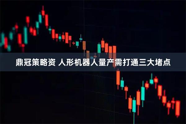 鼎冠策略资 人形机器人量产需打通三大堵点